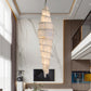 Alabaster Tiered Staircase Chandelier