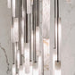 Alabaster Tube Staircase Chandelier