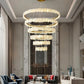 Alabaster Tiered Circular Chandelier