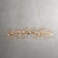 Crystal Flowers Fiore Linear Chandelier