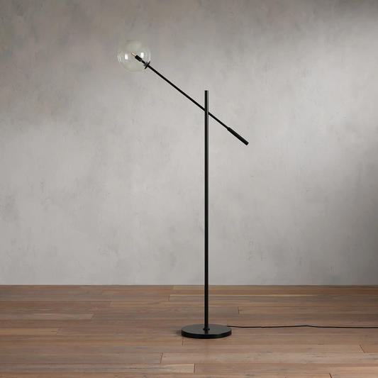 Moder Apollo Glass Ball Task Floor Lamp