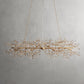 Crystal Flowers Fiore Linear Chandelier
