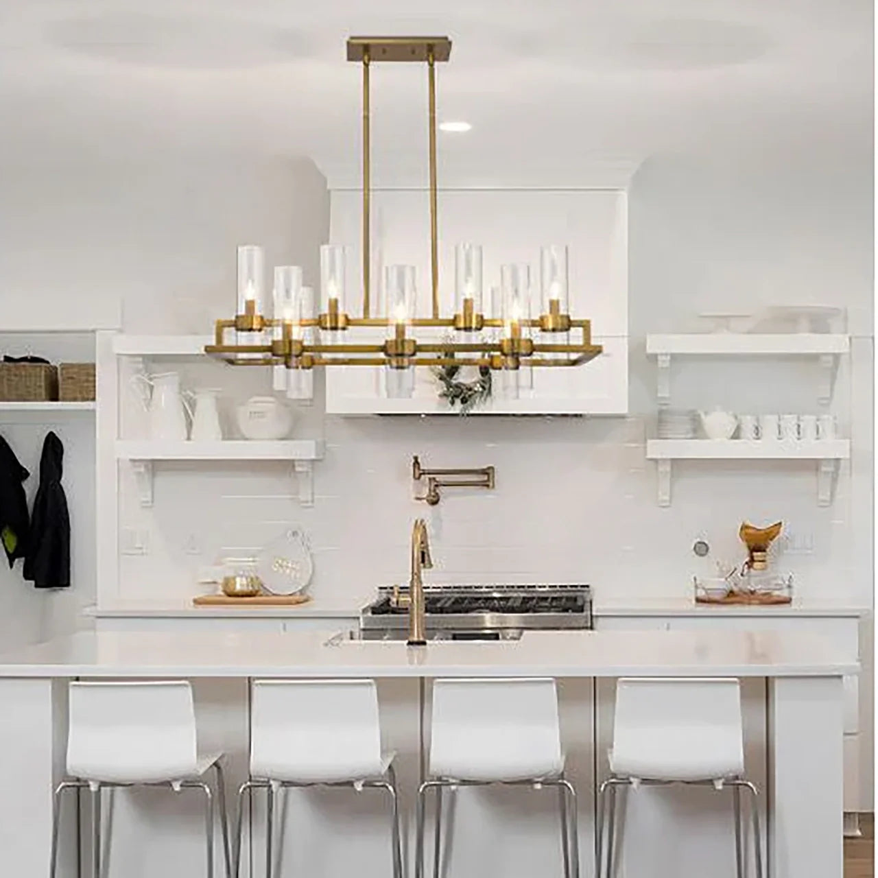 Damous Rectangles Chandelier 43"