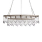Modern Aubrey Oval Chandelier 7 Light