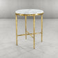 Thaddeus Round Marble Side Table 18" 22"