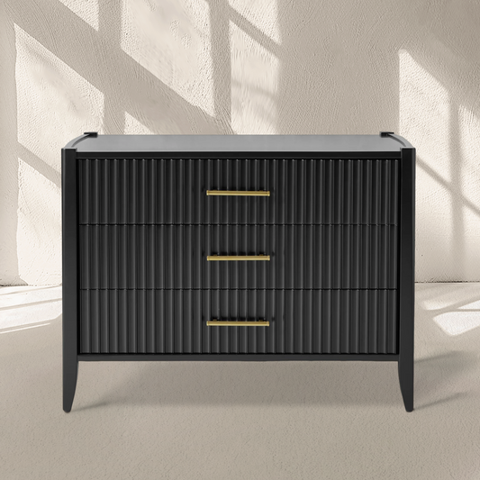 Louis 3-Drawer Nightstand