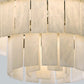 Alabaster Long Cascading Staircase Chandelier