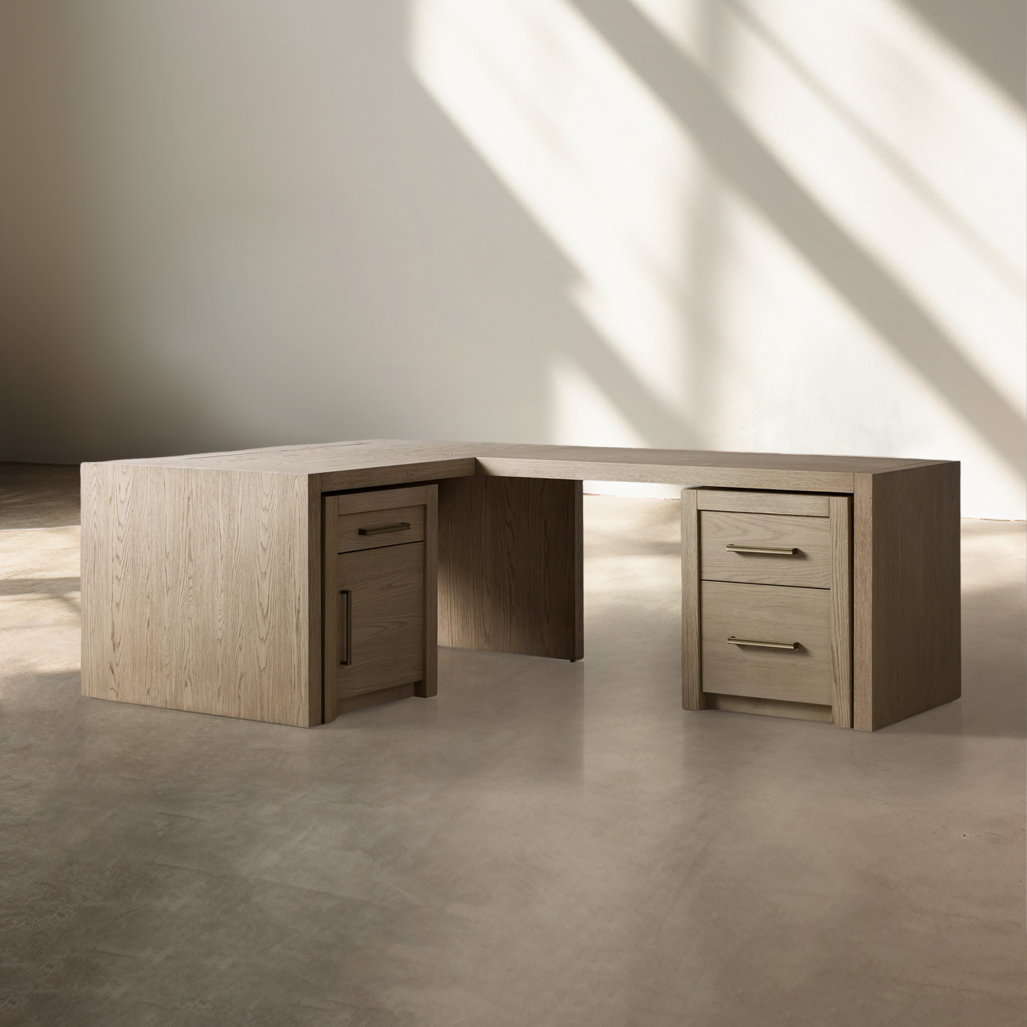 Ludwig Modular Desk with Return Desk