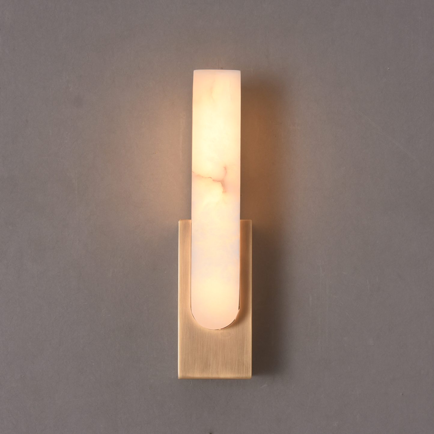Nimbus Alabaster Brass Wall Sconce