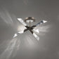 Quartz LED Pendant 17"W  Optic Haze Quartz
