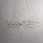 Crystal Flowers Fiore Linear Chandelier