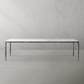 Thaddeus Marble Rectangular Dining Table