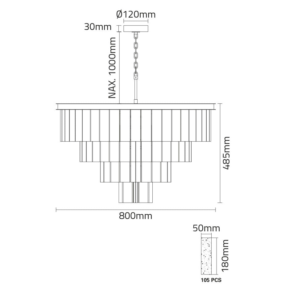 Carino Grande Chandelier 16-Light