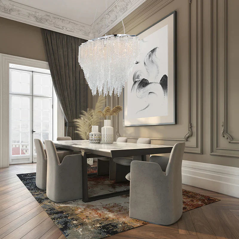 Cohen Crystal Oval Chandelier