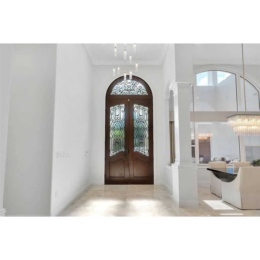 Seline 3-Tier Rectangular Cracked Textured Glass Chandelier