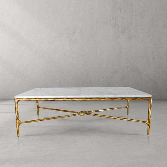 Thaddeus Rectangle Marble Coffee Table