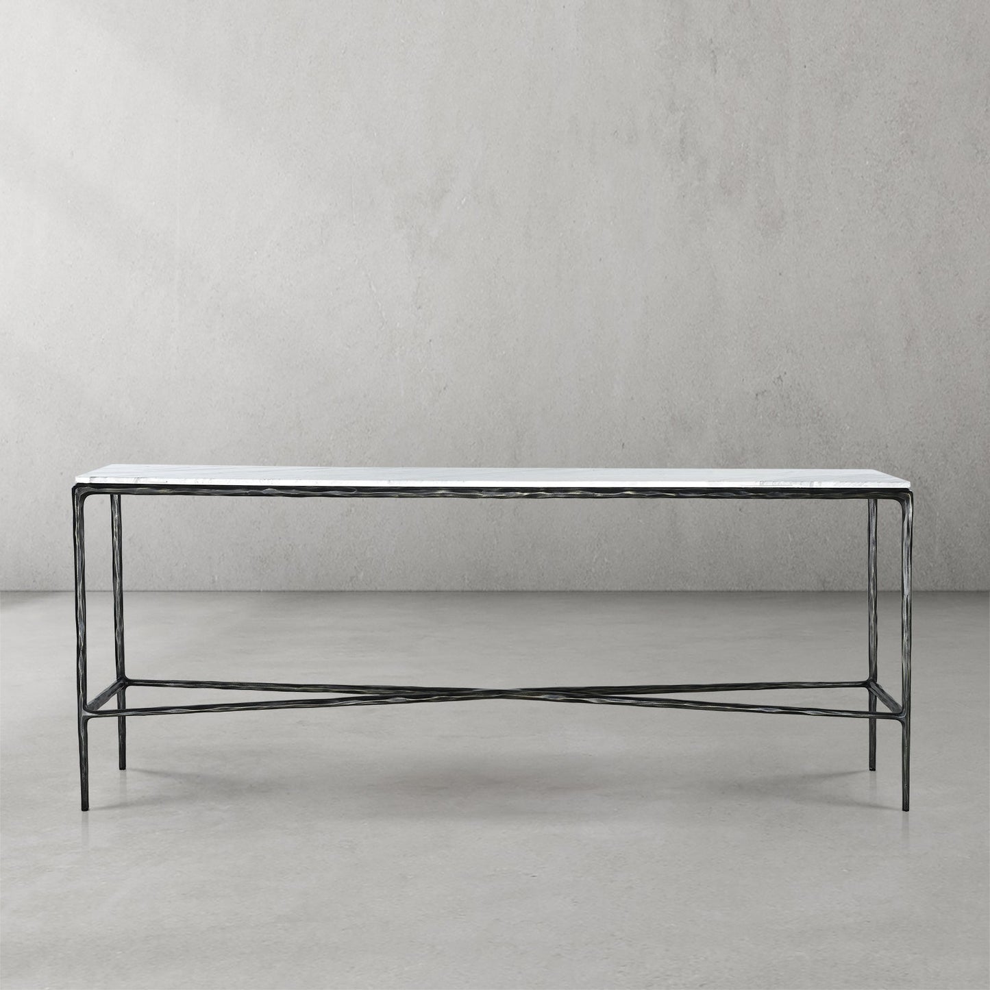 Thaddeus Rectangle Marble Console Table 60" 72"