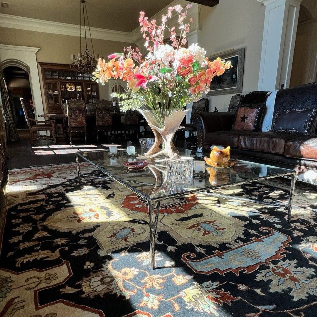 Thaddeus Rectangle Glass Coffee Table