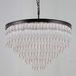 Seline Cracked Textured Glass Round Chandelier Collection