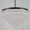Seline Cracked Textured Glass Round Chandelier Collection