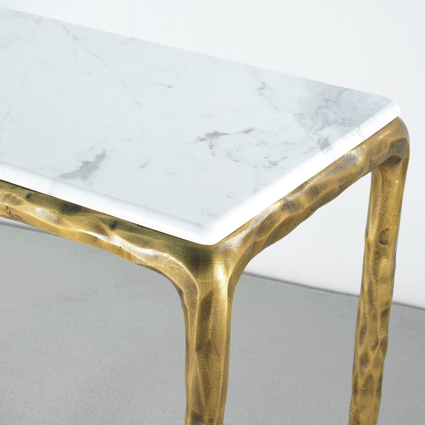 Thaddeus Rectangle Marble Console Table 60" 72"