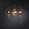 Annie Gyro Crystal Round Chandelier Natural