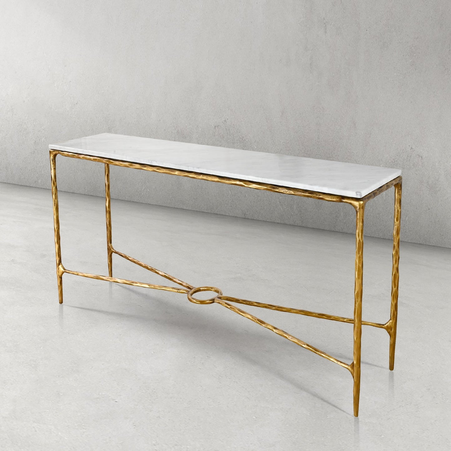 Thaddeus Rectangle Marble Console Table 60" 72"