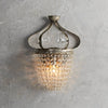 Art Crystal Glass Fotini Wall Sconce in Silver Clay