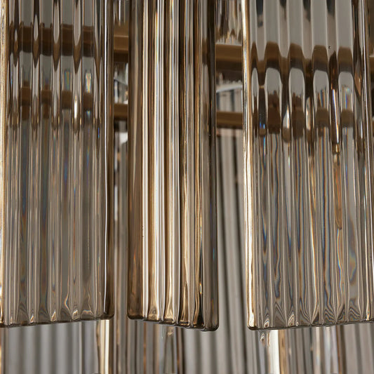 Art Glass Delsier Oval Chandelier