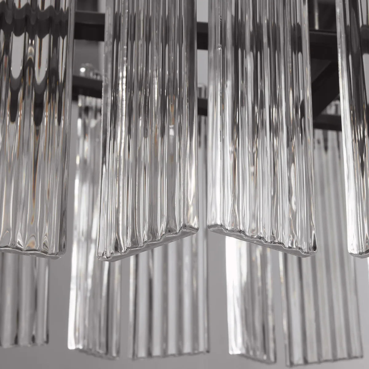 Art Glass Delsier Oval Chandelier