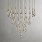 Rain Glass Soltaire Round Chandelier