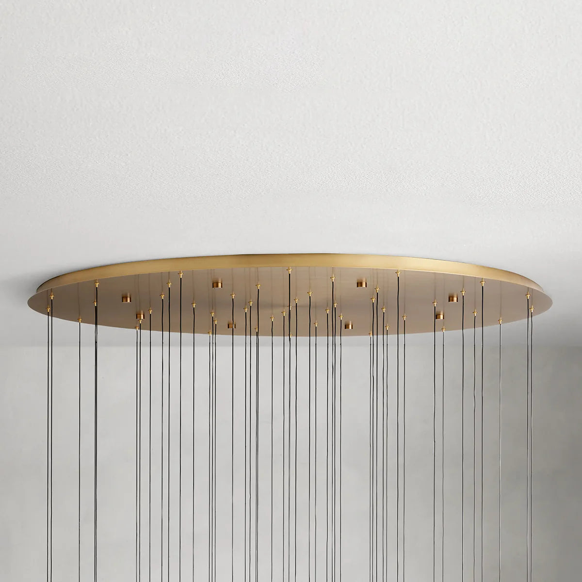 Rain Glass Soltaire 58" Round Chandelier