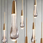 Rain Glass Soltaire 58" Round Chandelier