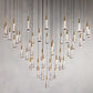Rain Glass Soltaire 58" Round Chandelier