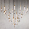 Rain Glass Soltaire 58" Round Chandelier