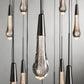 Rain Glass Soltaire 58" Round Chandelier