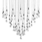 Rain Glass Soltaire 58" Round Chandelier