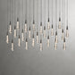 Rain Glass Soltaire Linear Chandelier