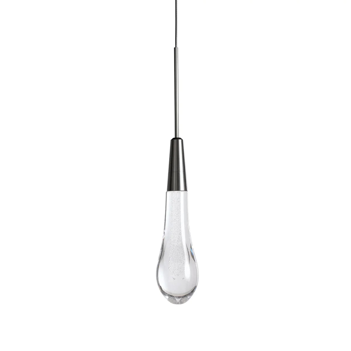 Rain Glass Soltaire Pendant