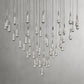 Rain Glass Soltaire 58" Round Chandelier