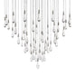 Rain Glass Soltaire 58" Round Chandelier