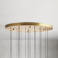 Rain Glass Soltaire Round Chandelier