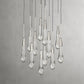 Rain Glass Soltaire Round Chandelier