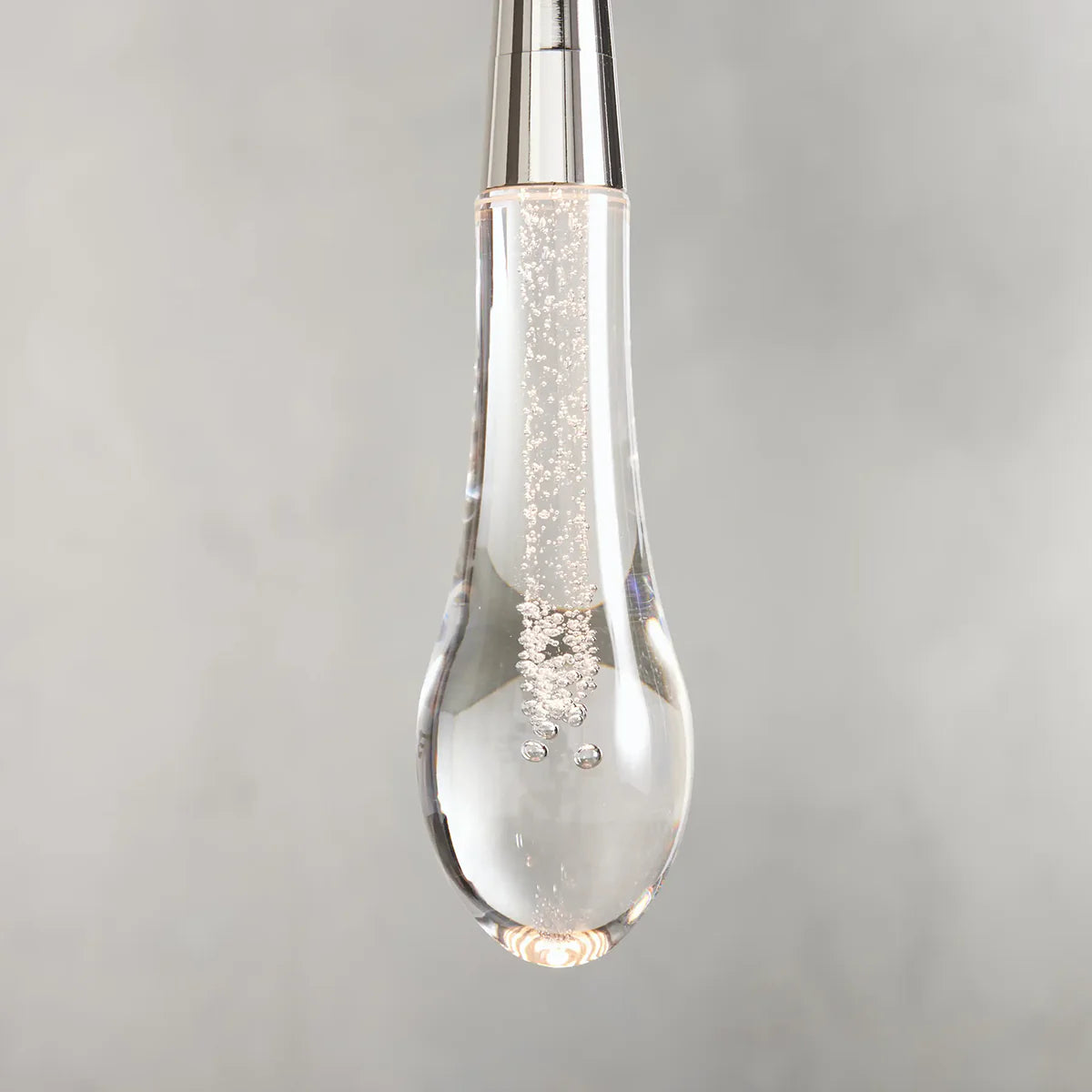 Rain Glass Soltaire Pendant