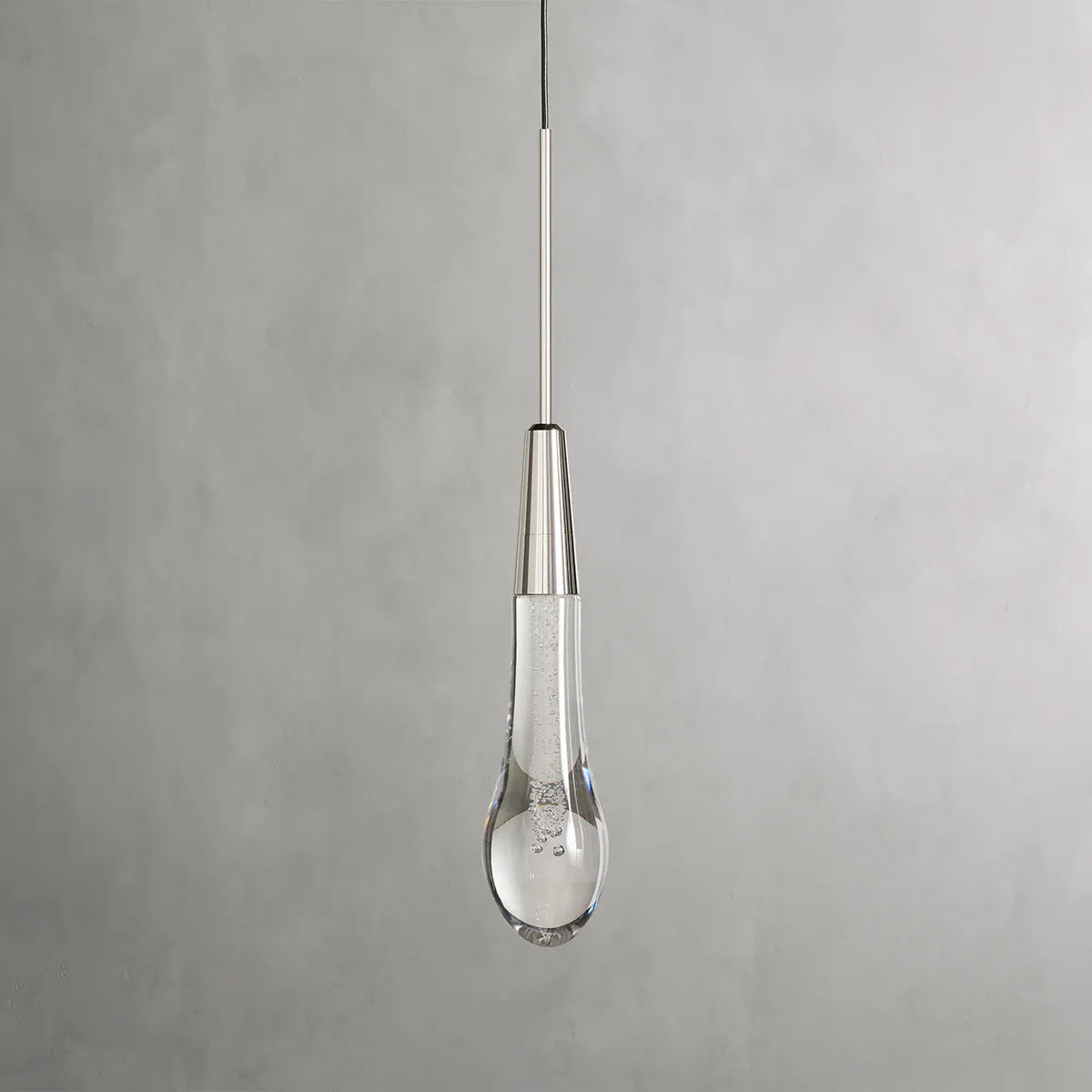 Rain Glass Soltaire Pendant