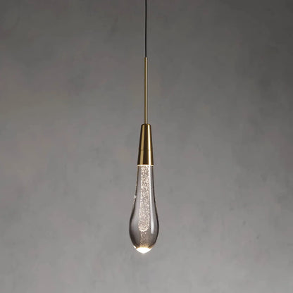 Rain Glass Soltaire Pendant