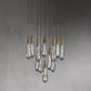 Rain Glass Soltaire Round Chandelier