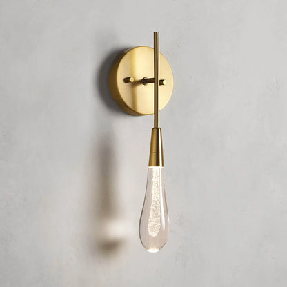 Rain Glass Soltaire Wall Sconce