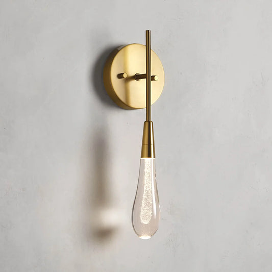 Rain Glass Soltaire Wall Sconce