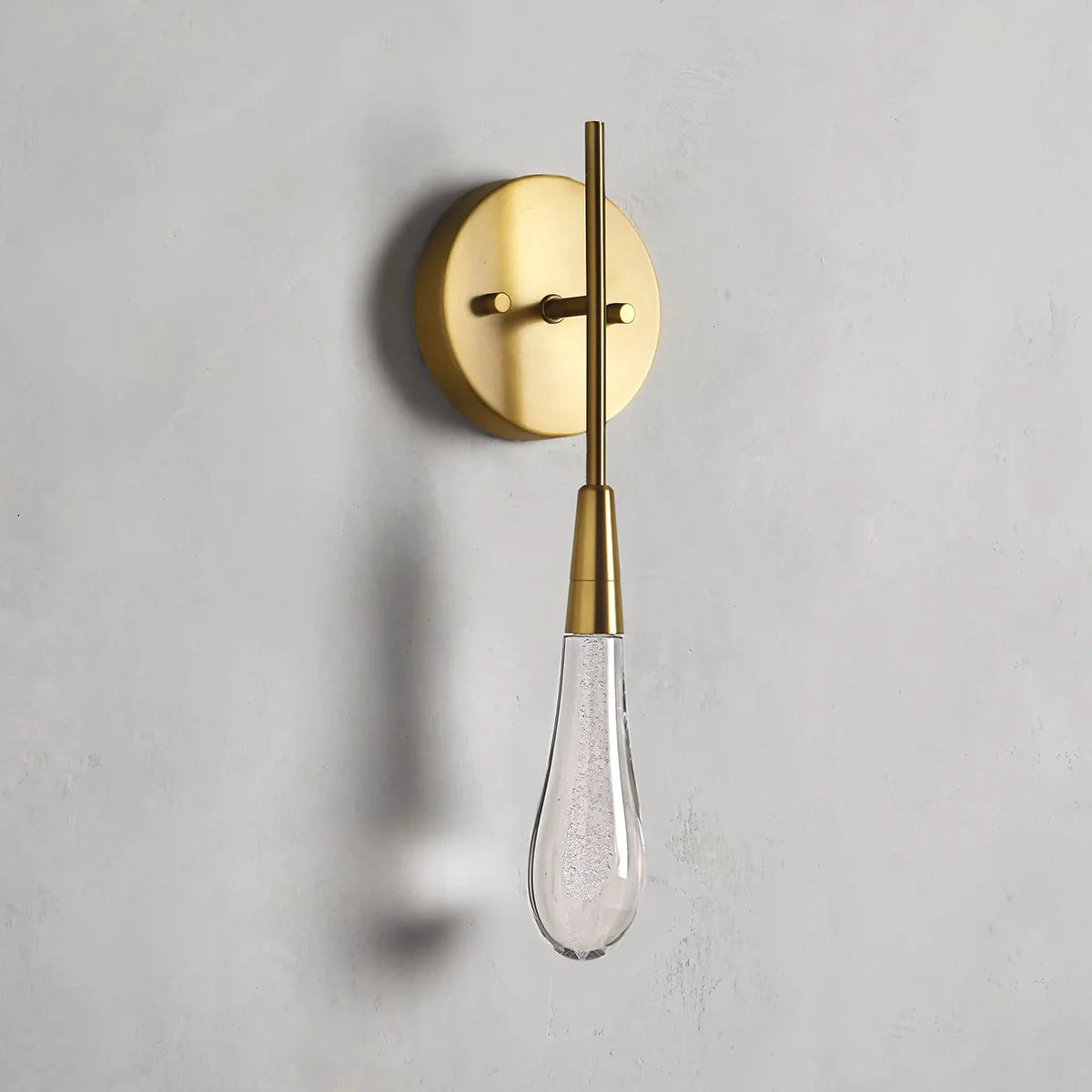 Rain Glass Soltaire Wall Sconce